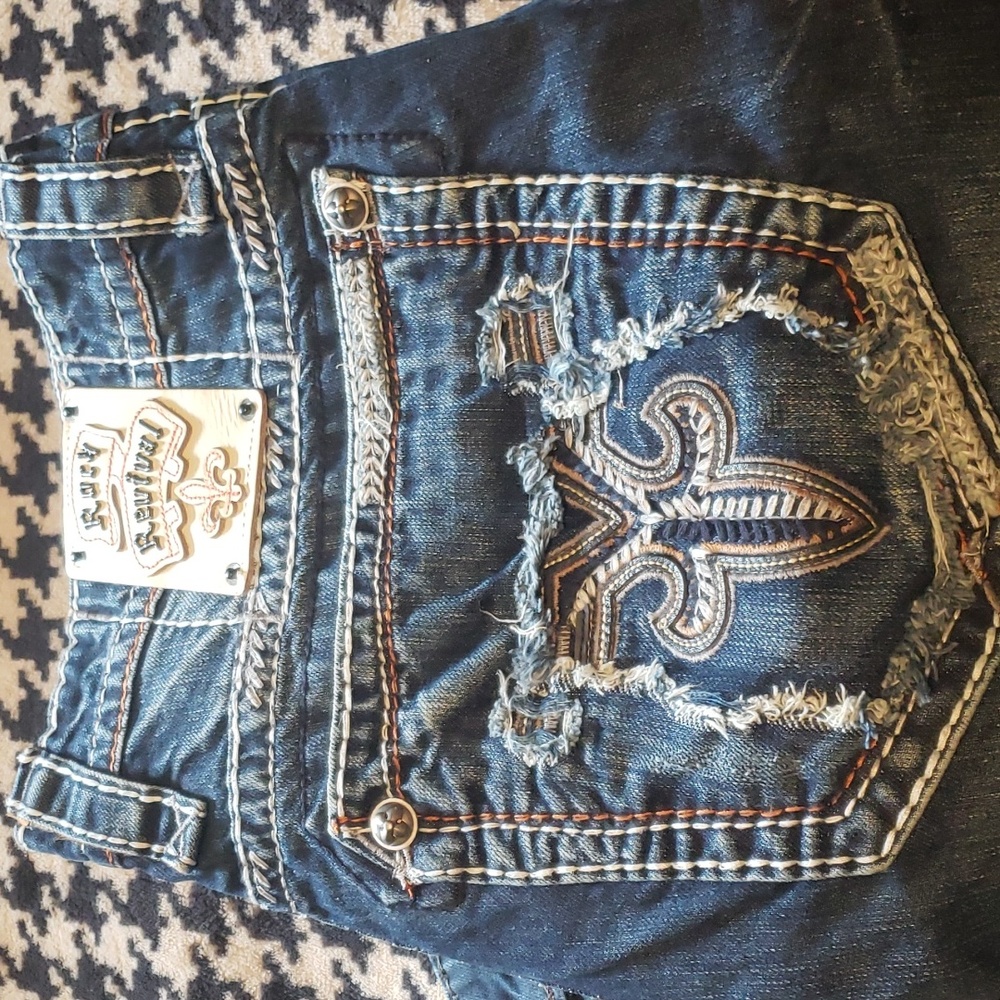 Rock revival men's jeans